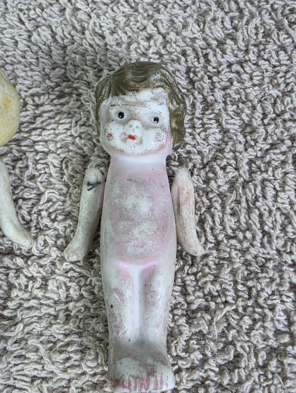 Porcelain Frozen Charlotte Dolls - White and Pink - Picture 3 of 10